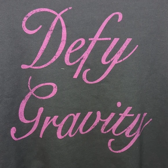 Abercrombie Kids Wicked Sweatshirt Defy Gravity Glinda Elphaba Girls Size 15/16 - Picture 6 of 6